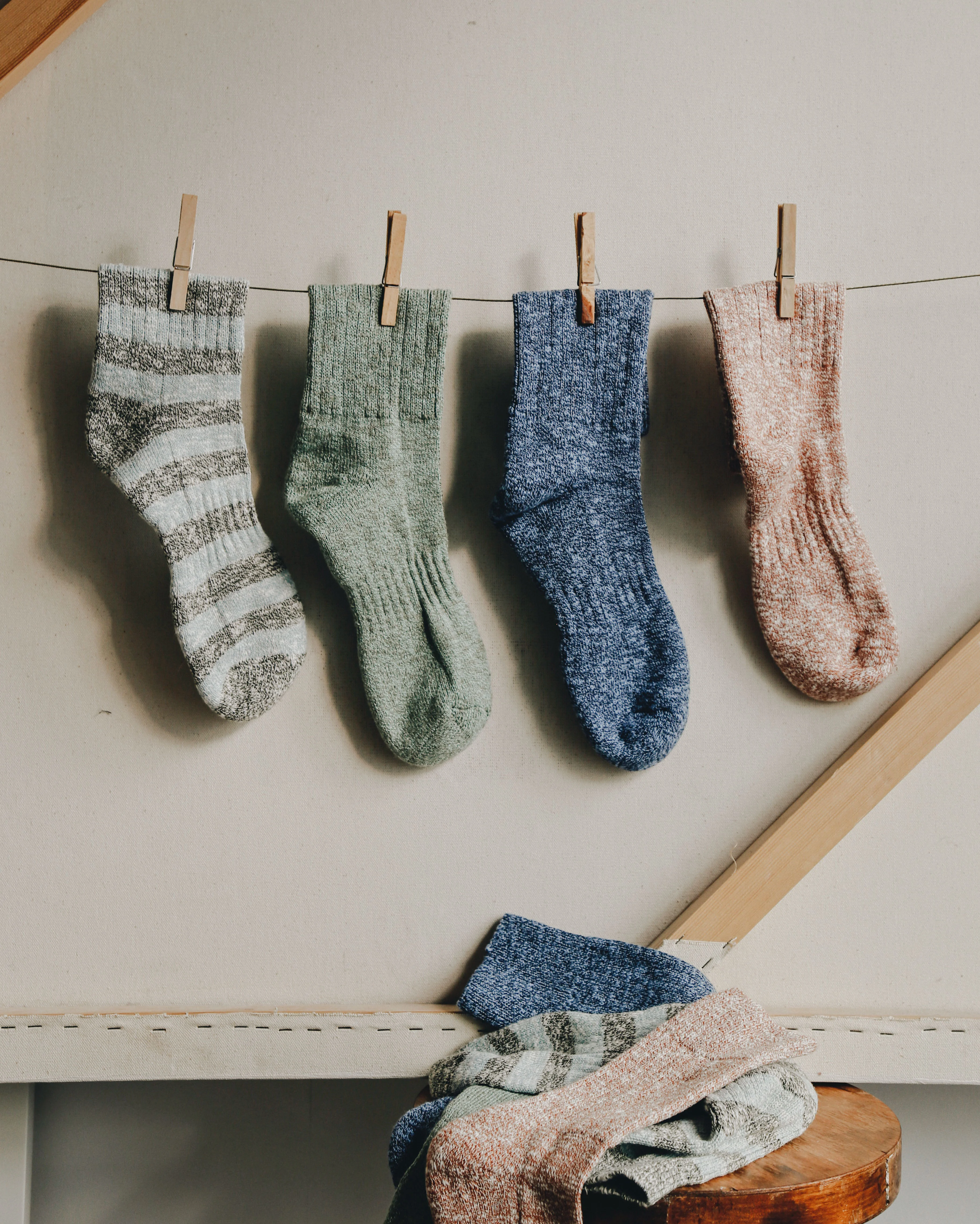 Orange Cotton Socks - Image 3