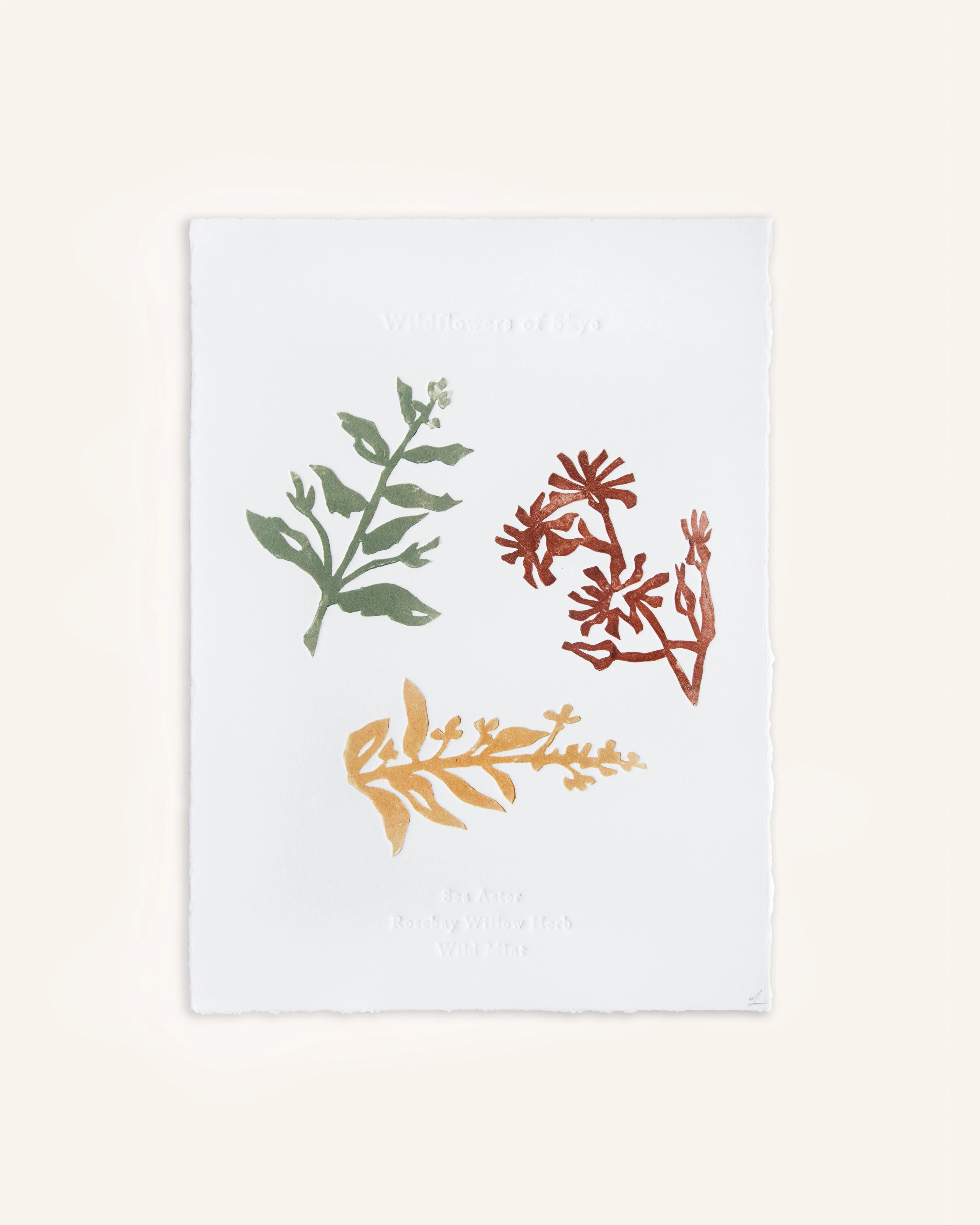 Skye Wildflowers Relief Print - Image 5
